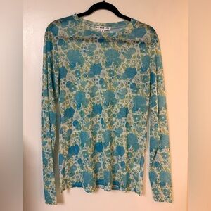 Blakeley Floral Mesh Long Sleeve Top